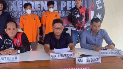 2 Pengedar Sabu, di Bekuk Anggota Polres Bangka Barat