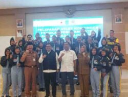 Pj Bupati Hadir Pelepasan Atlet Drum Band Berlaga dalam Kejurprov