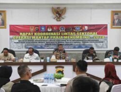 Rakor Lintas Sektoral di Polres Bangka, Kesiapan Operasi Mantap Praja Menumbing 2024