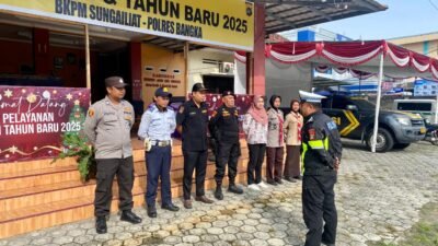 Dukung Polri, Senkom Kawal Keamanan Natal dan Tahun Baru 2025 di Pos Terpadu BKPM Sungailiat