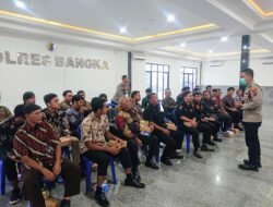 Senkom Mitra Polri dan Polres Bangka Bersatu untuk Jaga Pilkada Damai